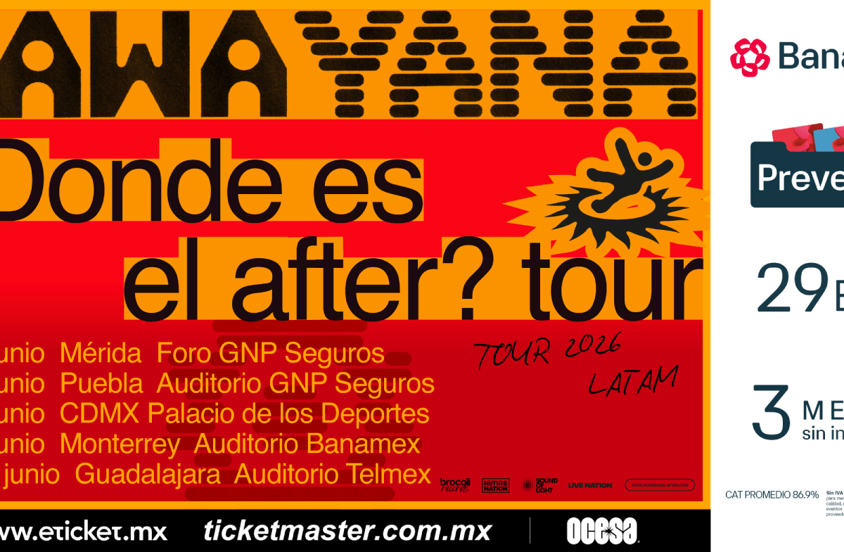 RAWAYANA ENCENDERÁ EL PALACIO DE LOS DEPORTES CON SU “¿DÓNDE ES EL AFTER?” WORLD TOUR