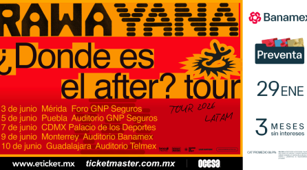 RAWAYANA ENCENDERÁ EL PALACIO DE LOS DEPORTES CON SU “¿DÓNDE ES EL AFTER?” WORLD TOUR