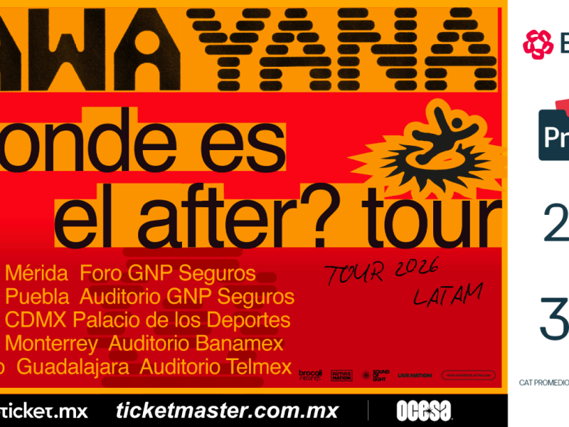 RAWAYANA ENCENDERÁ EL PALACIO DE LOS DEPORTES CON SU “¿DÓNDE ES EL AFTER?” WORLD TOUR
