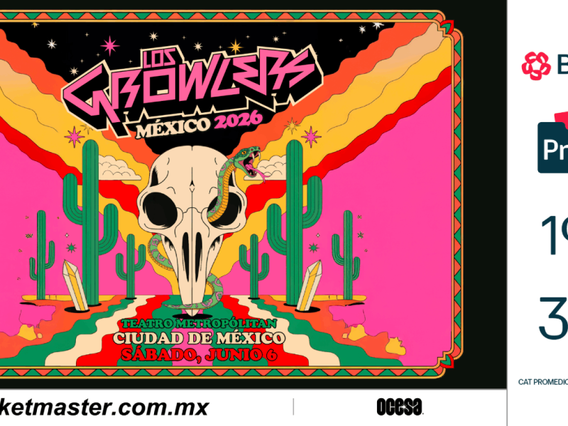 THE GROWLERS REGRESA A LA CIUDAD DE MÉXICO TRAS UNA DÉCADA DE AUSENCIA