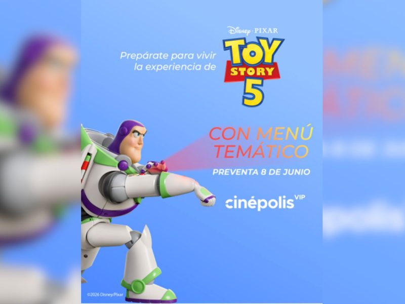 Toy Story 5: Menú Temático y promocionales disponibles en Cinépolis