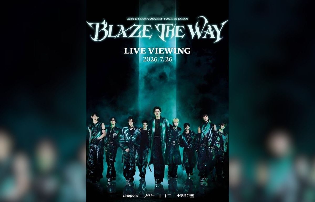 ¡La gira más grande de &TEAM, en Asia, 2026 &TEAM CONCERT TOUR «BLAZE THE WAY en Cinépolis +QUE CINE!