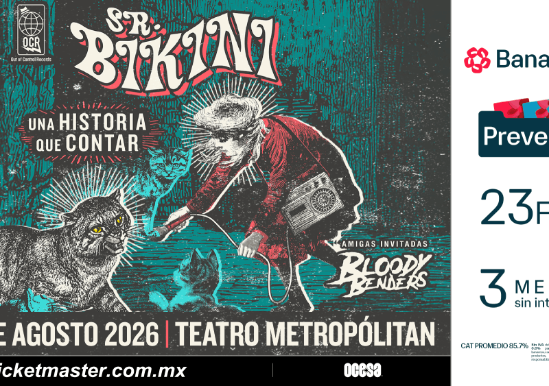 SR. BIKINI LLEVARÁ SU SURF INSTRUMENTAL AL TEATRO METROPÓLITAN CON NUEVA MÚSICA