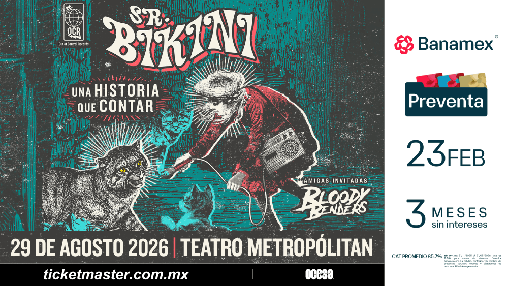 SR. BIKINI LLEVARÁ SU SURF INSTRUMENTAL AL TEATRO METROPÓLITAN CON NUEVA MÚSICA