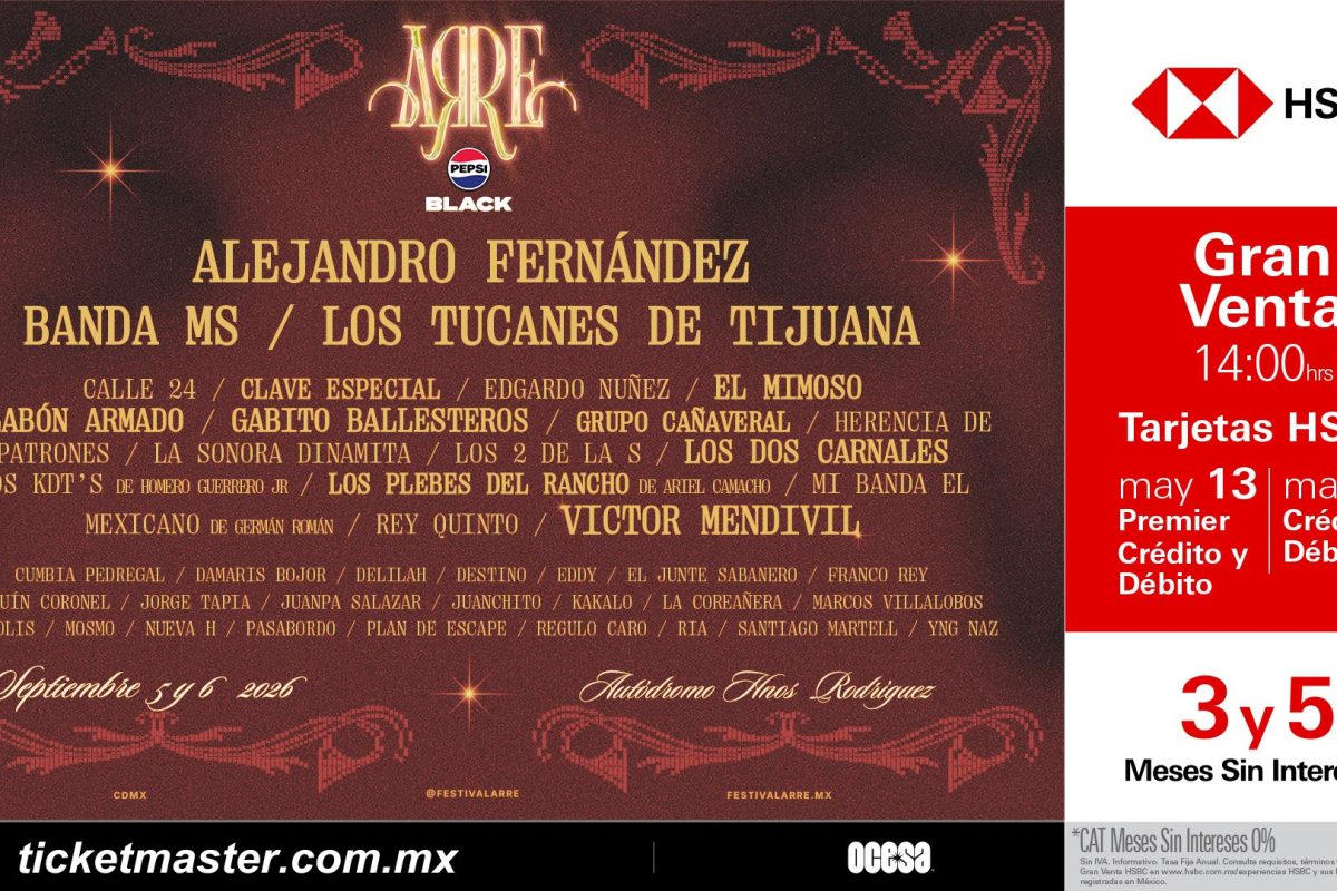 BANDA MS, PRESENTE EN EL ARRE 2026,