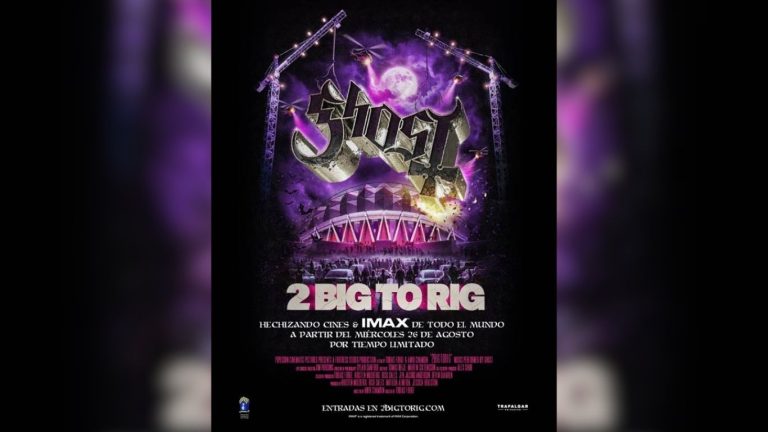 GHOST: 2 BIG TO RIG, el concierto de la banda sueca de metal grabado en el Palacio de los Deportes, desatará su ritual en salas de Cinépolis +QUE CINE