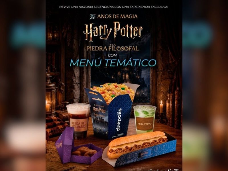Harry Potter y la Piedra Filosofal: Menú Temático y promocionales disponibles que llegarán a Cinépolis