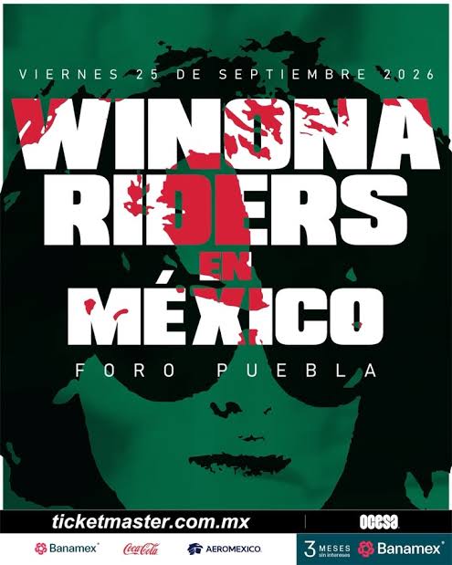 WINONA RIDERS LLEVARÁ SU ROCK PSICODÉLICO AL FORO PUEBLA