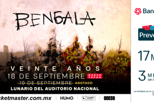 BENGALA CELEBRARÁ 20 AÑOS DE SU DISCO HOMÓNIMO CON DOS FECHAS EN EL LUNARIO