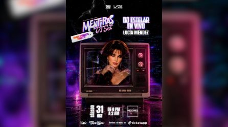 Lucia Mendez será la DJ Estelar en Mentiras DJ Set fiesta de Halloween