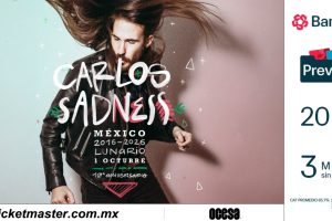 CARLOS SADNESS REGRESA AL LUNARIO PARA CELEBRAR 10 AÑOS DE HISTORIA CON MÉXICO