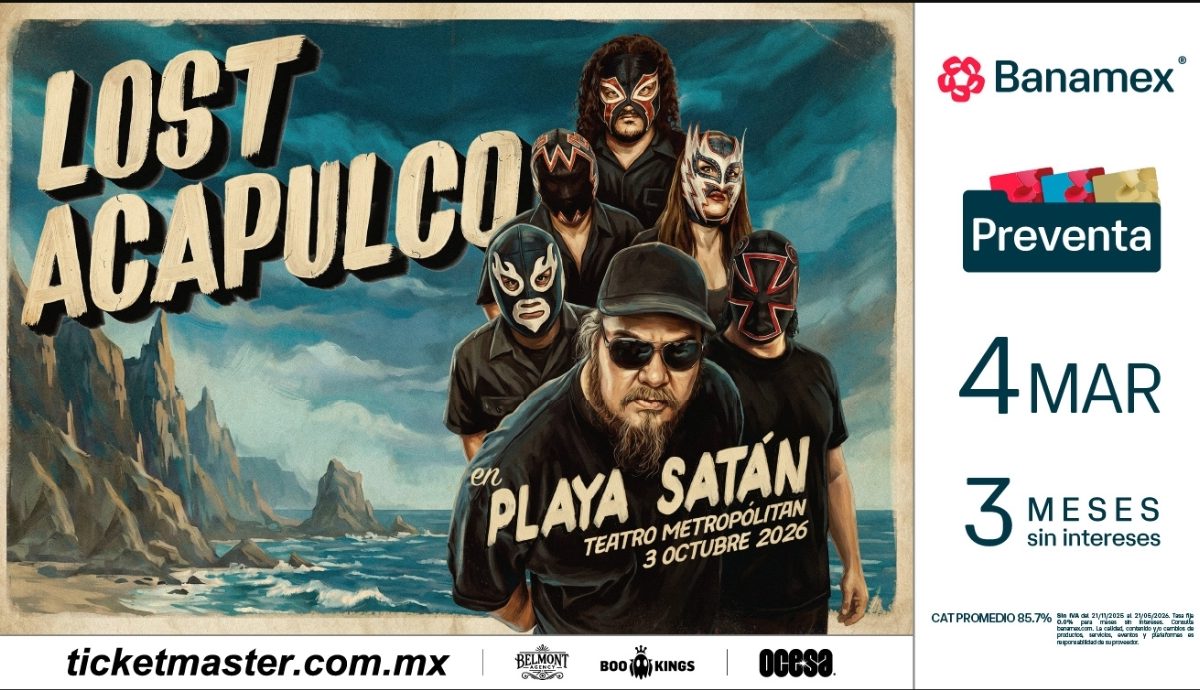 LOST ACAPULCO LLEVARÁ SU SURF ROCK AL TEATRO METROPÓLITAN