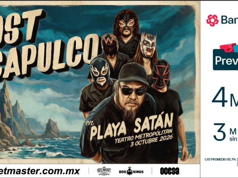 LOST ACAPULCO LLEVARÁ SU SURF ROCK AL TEATRO METROPÓLITAN