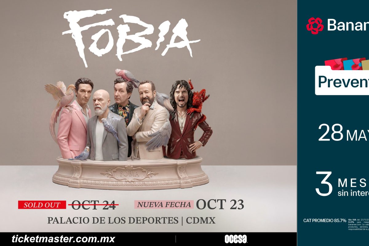 FOBIA CELEBRA 40 AÑOS DE HISTORIA CON DOS CONCIERTOS EN EL PALACIO DE LOS DEPORTES